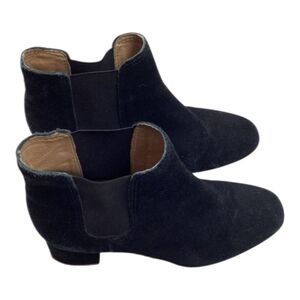 Madewell Walker Chelsea Boot in‎ Suede BLACK